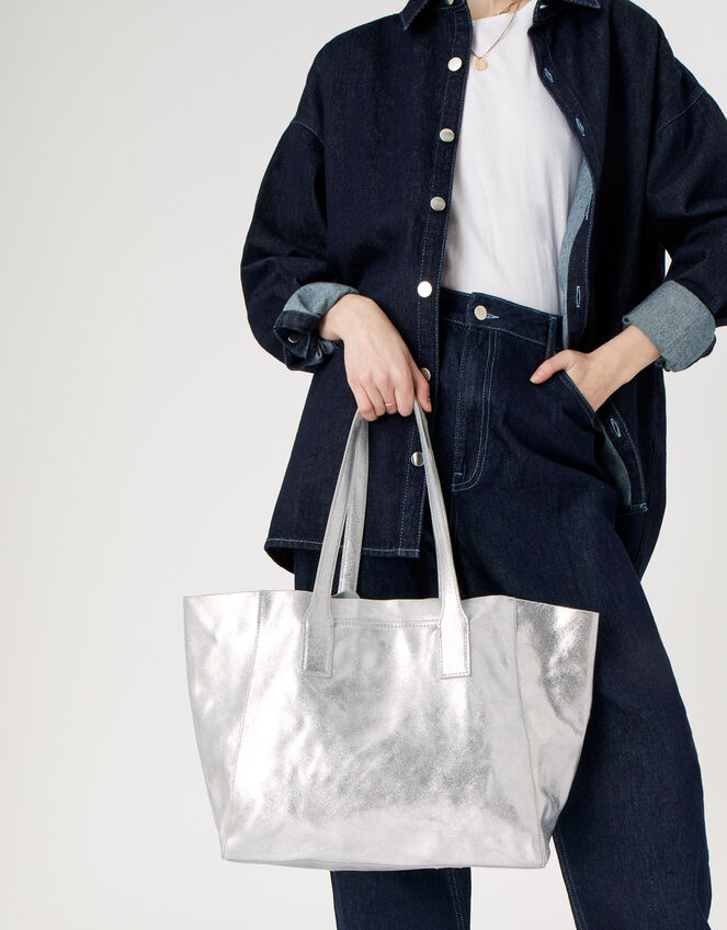 Melinda Leather Shopper, , large