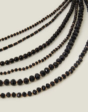 Chunky Bead Multirow Necklace, , large
