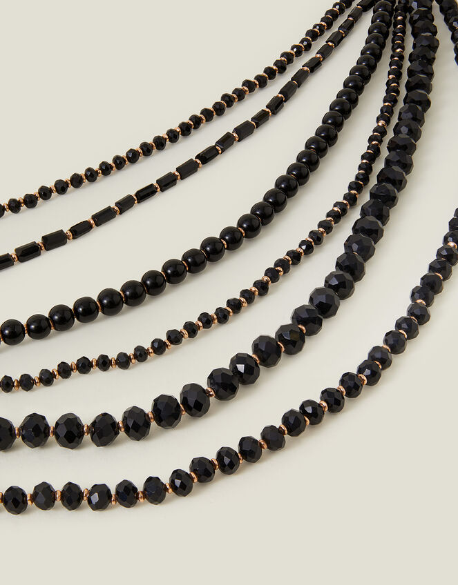 Chunky Bead Multirow Necklace, , large