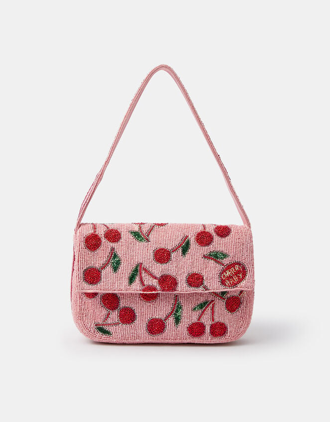 Accessorize x Good Manners Beaded Cherry Shoulder Bag, , large