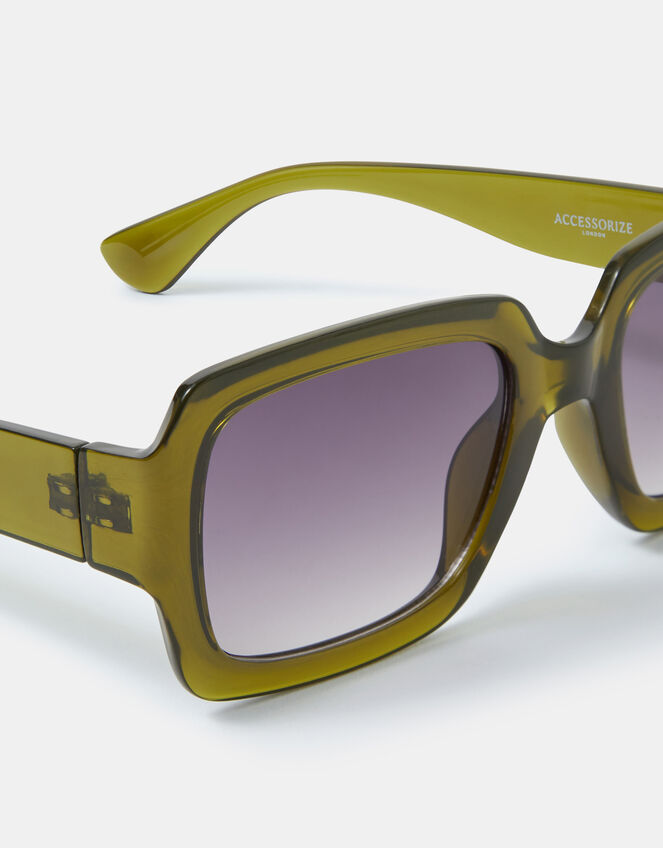 Chunky Rectangle Sunglasses, , large