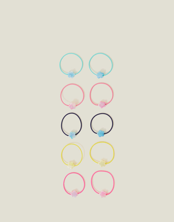 10-Pack Flower Hairbands, Multi (BRIGHTS MULTI), large