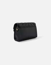 Annie Quilted Shoulder Bag, Black (BLACK), large