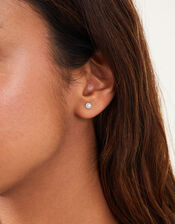 Sterling Silver Mixed Studs 4 Pack, , large