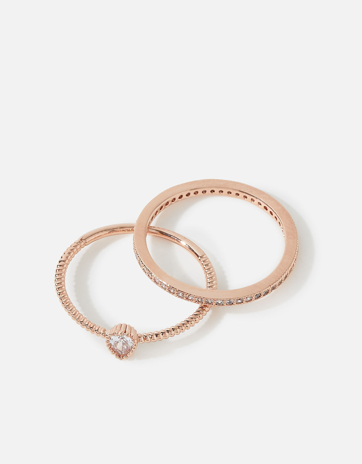 Accessorize rose gold top ring