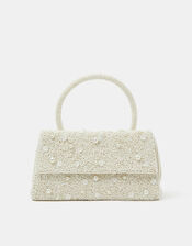 Pearl Beaded Handheld Bag, , large