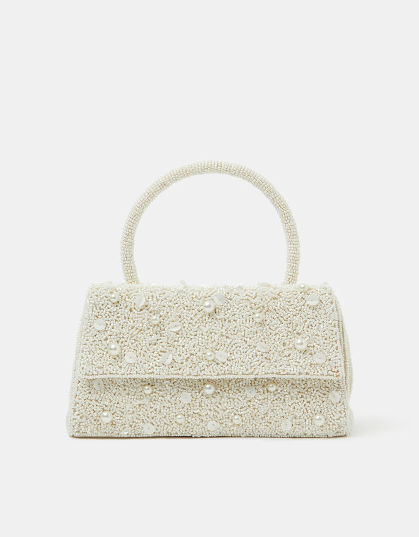 Pearl Beaded Handheld Bag, , large