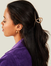 Twisted Metal Claw Clip, Gold (GOLD), large