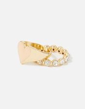 Feel Good Heart and Crystal Rings, Multi (PASTEL-MULTI), large