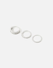 Midnight Sky Mixed Gem Ring Multipack , White (CRYSTAL), large