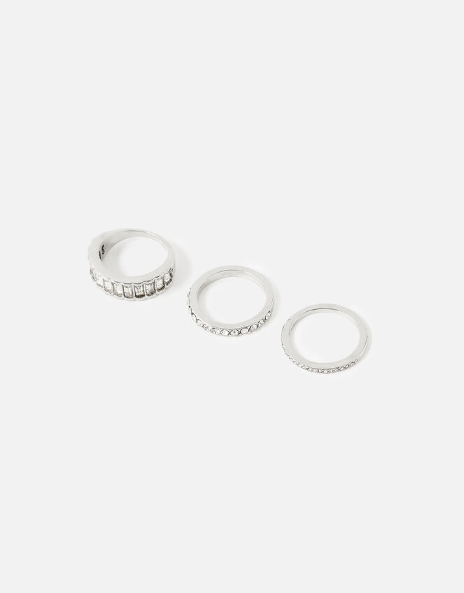 Midnight Sky Mixed Gem Ring Multipack , White (CRYSTAL), large