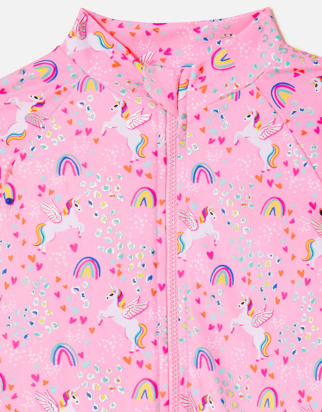 Unicorn Sunsafe Swimsuit, Pink (PINK), large