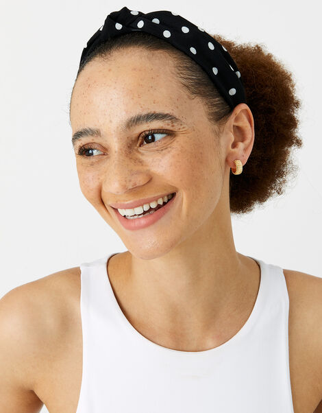 Polka Dot Knot Headband, , large