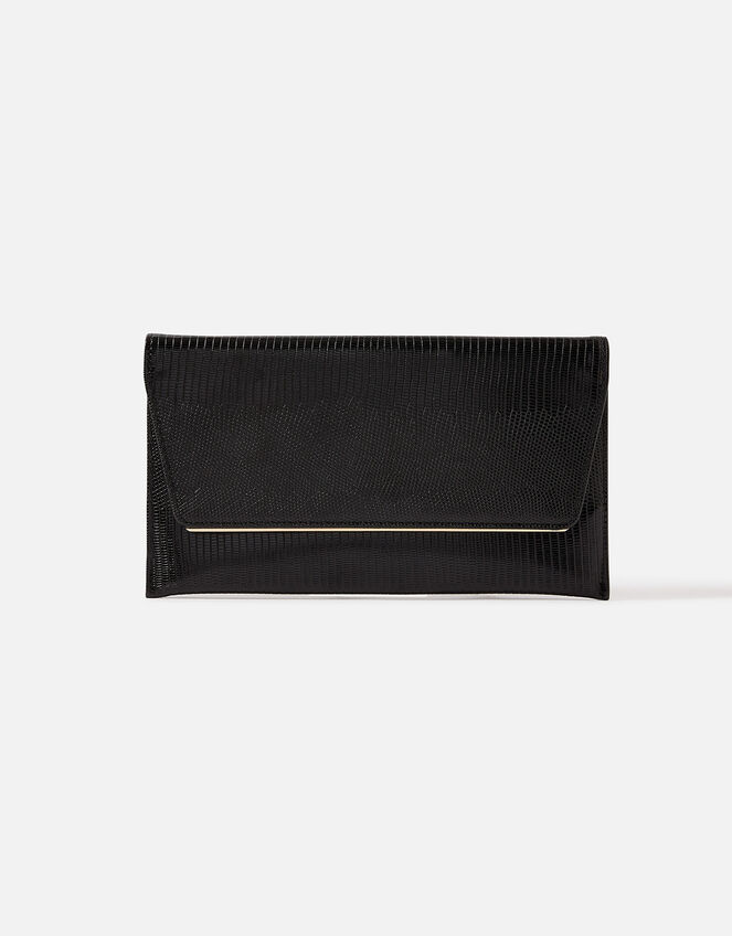 Slimline Bar Clutch Bag, Black (BLACK), large