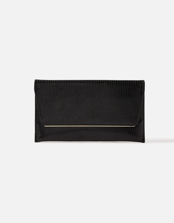 Slimline Bar Clutch Bag Black, Black (BLACK), large