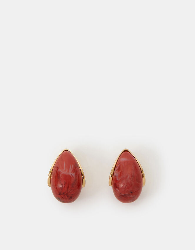 Resin Curve Drop Earrings, , large