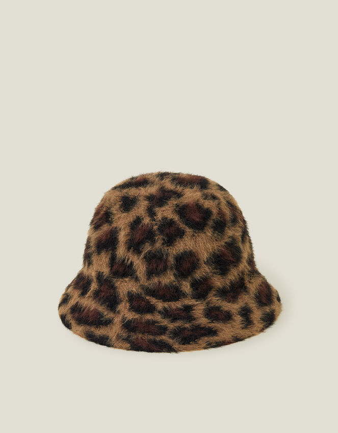 Fluffy Bucket Hat, Leopard (LEOPARD), large