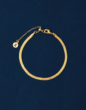 14ct Gold-Plated Omega Chain Bracelet, , large