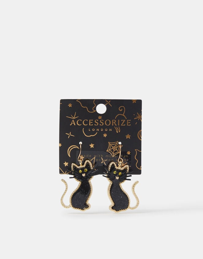 Cat Drop Earrings , , large