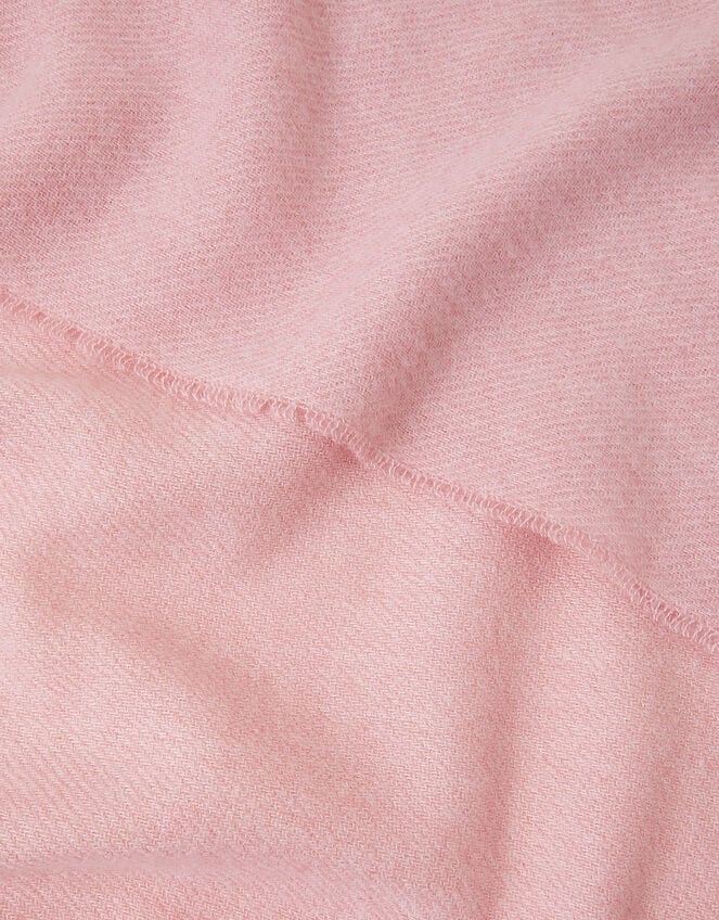 Plain Super-Soft Blanket Scarf Pink, , large