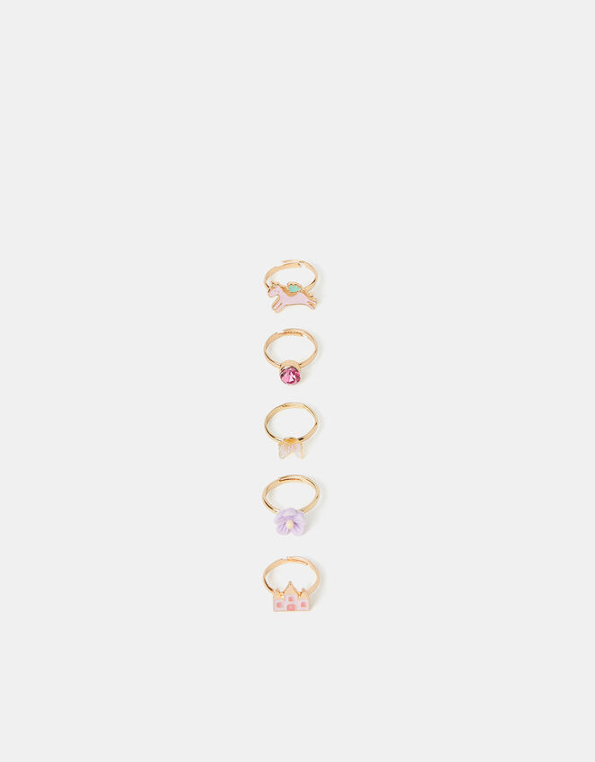 5-Pack Girls Fairy Tale Rings, , large