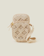 Macrame Phone Bag, , large