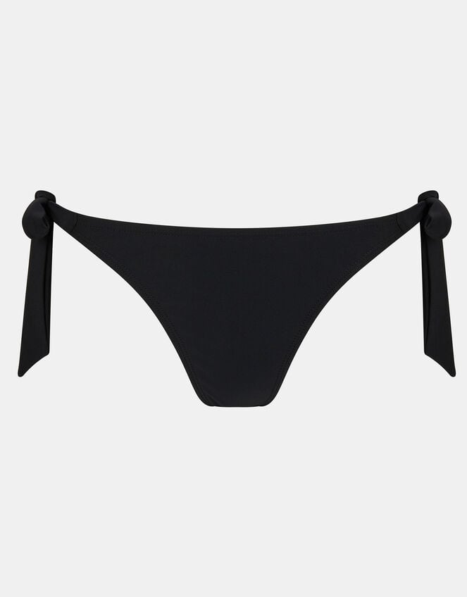 Bunny Side Tie Bikini Bottoms, Black (BLACK), large