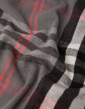 Check Print Blanket Scarf, , large