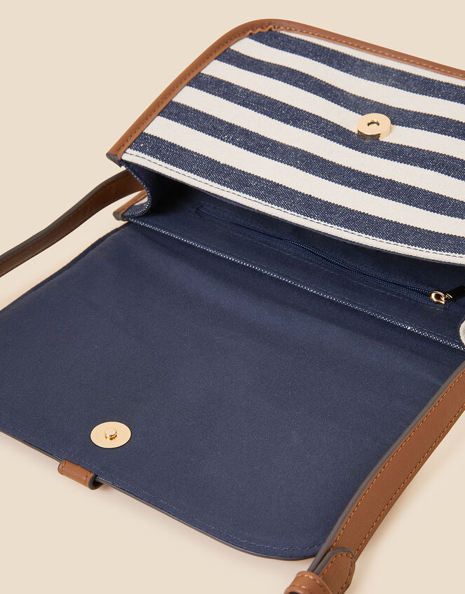 Stripe Cross-Body Bag, , large