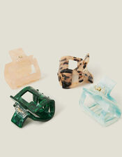 4-Pack Square Resin Claw Clips, , large