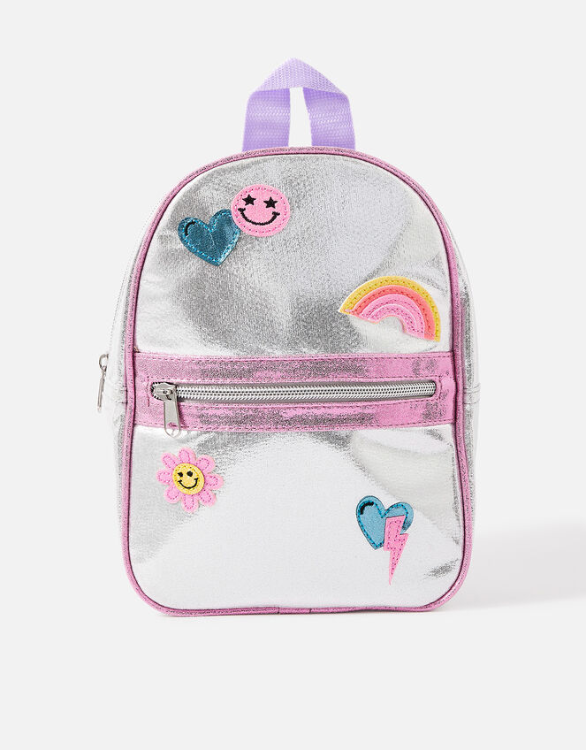 Girls Emoji Badge Backpack, , large