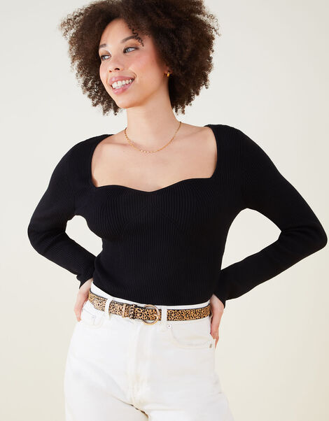 Leopard Print Leather Jeans Belt Leopard, Leopard (LEOPARD), large