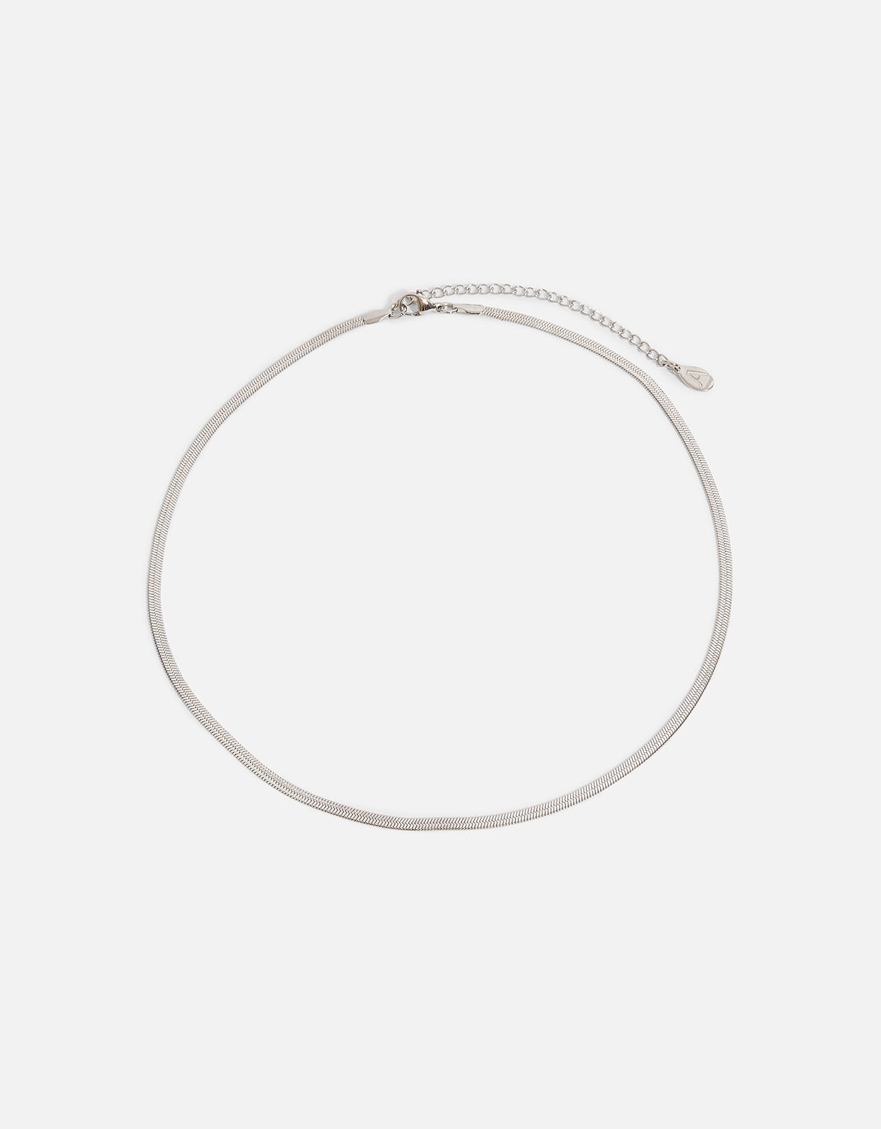 Stainless Steel Snake Chain Necklace Silver