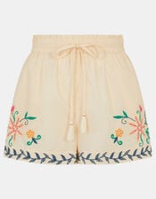Floral Embroidered Shorts, Multi (BRIGHTS MULTI), large