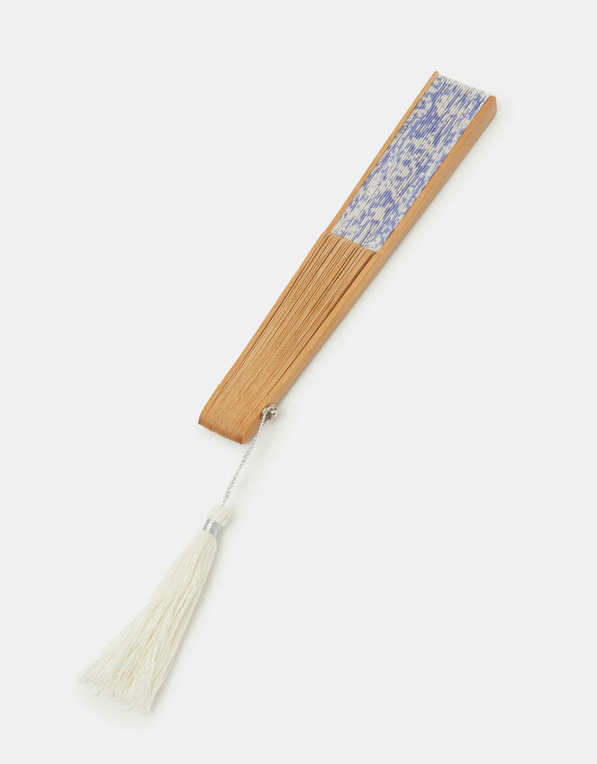 Floral Print Foldable Fan, , large