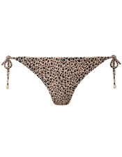 Leopard String-Tie Bikini Briefs, Leopard (LEOPARD), large