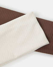 2-Pack Ribbed Bando Headbands, , large