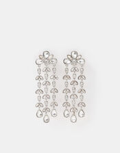 Dia Cascading Petal Drop Earrings, , large