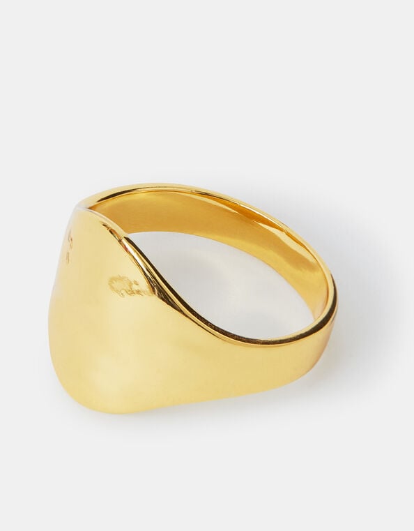 14ct Gold-Plated Molten Ring, Gold (GOLD), large