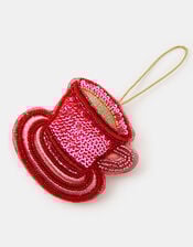 Embellished Tea Cup Christmas Tree Decoration, , large