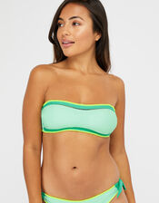 Lukshana Bandeau Bikini Top, Blue (BLUE), large