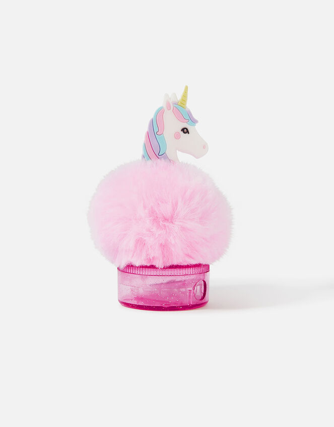 Unicorn Pom-Pom Pencil Sharpener, , large