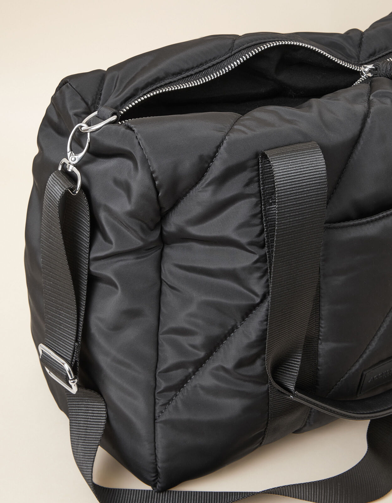 Quilted Shoulder Bag with Recycled Nylon
