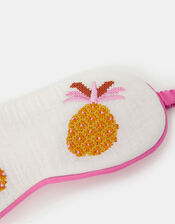 Pineapple Embroidered Sleep Mask, , large