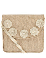 Shimmer Floral Mini Cross-Body Bag, , large