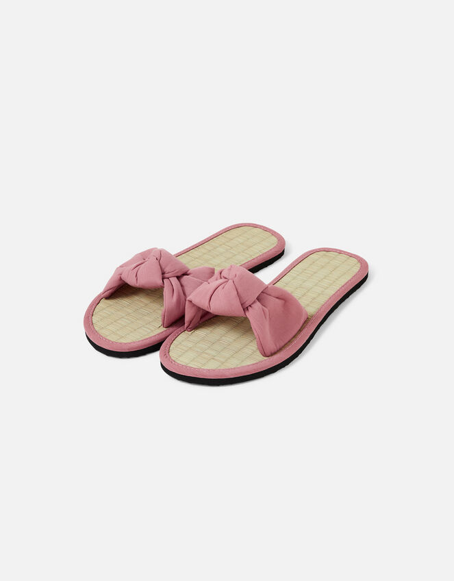 Knot Seagrass Sliders, Pink (PINK), large