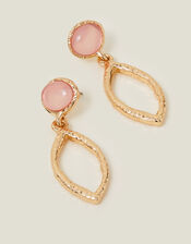 Gem Stud Teardrop Earrings , , large