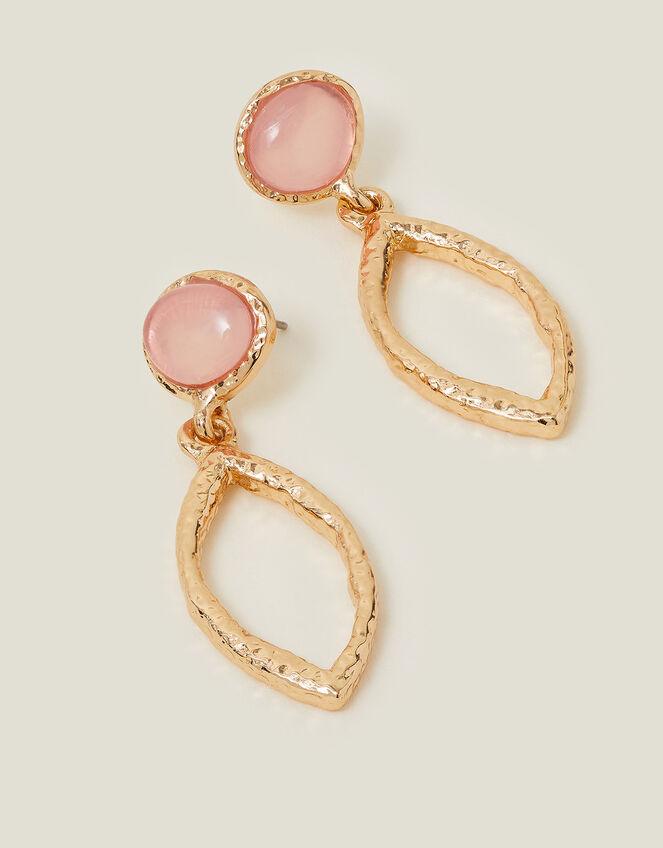 Gem Stud Teardrop Earrings , , large