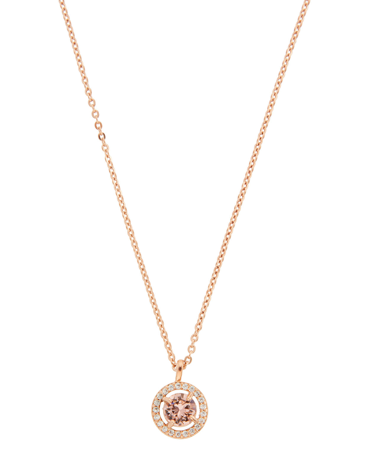 Halo Necklace with Swarovski Crystals