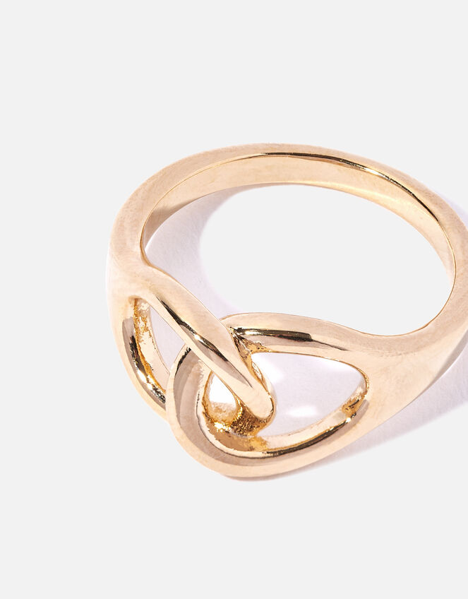 Gold-Plated Heirloom Link Ring, Gold (GOLD), large